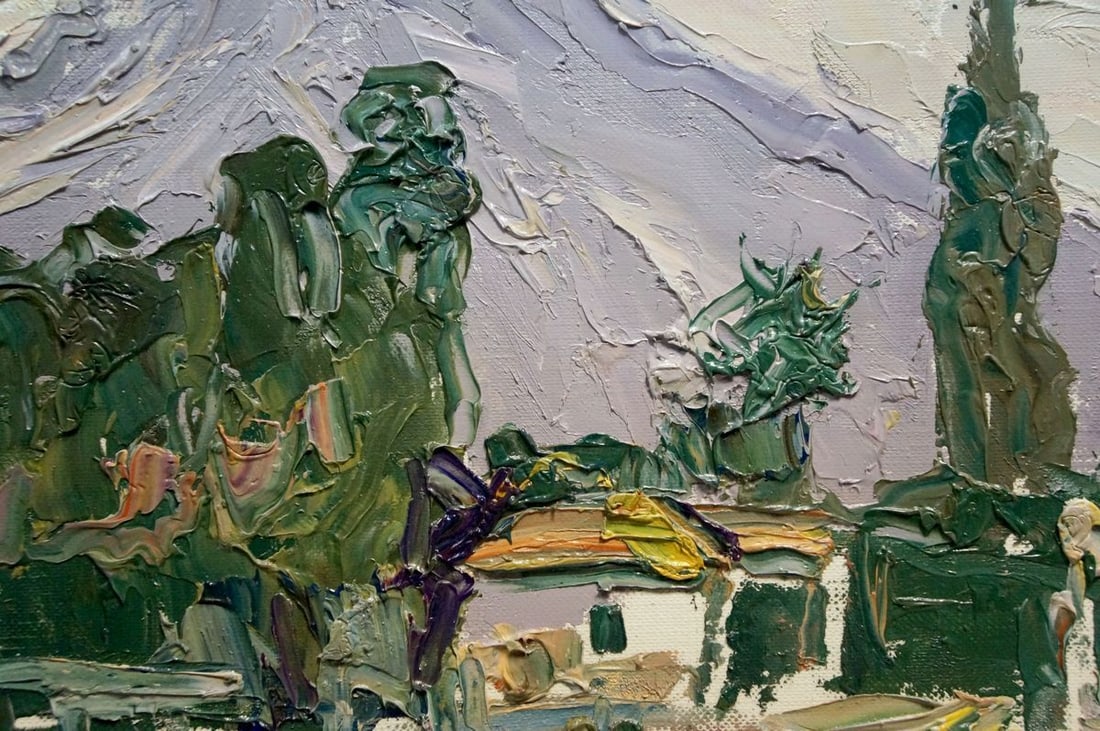 Oil painting Rural landscape Endeberya Victor - 6