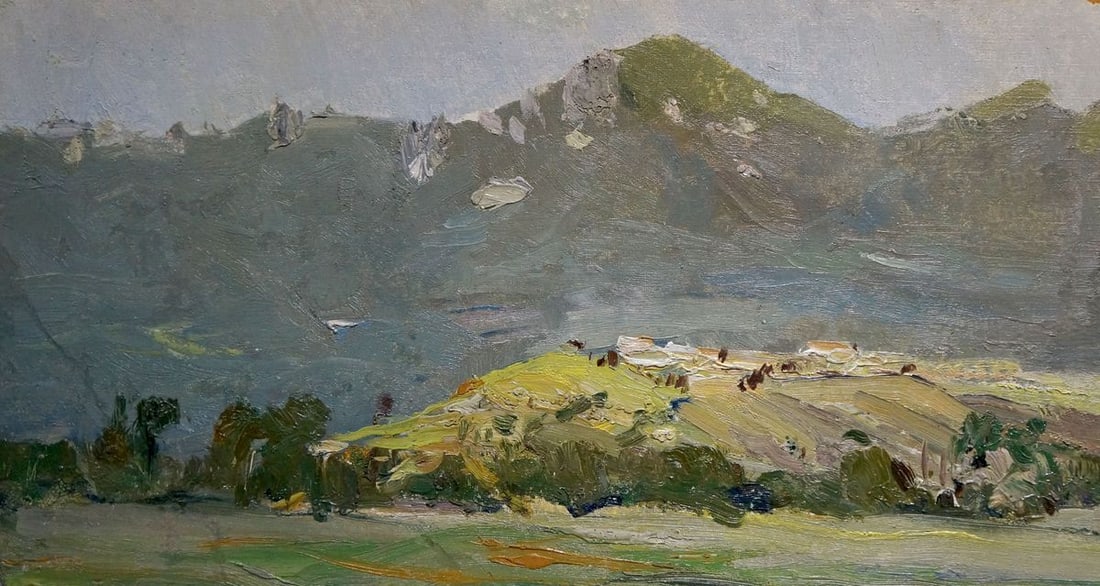 Oil painting Mountain landscape Knishevsky Vladimir Leonidovich (1 of 8)