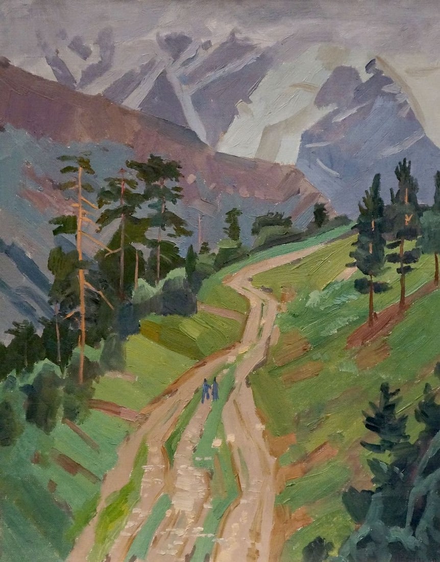 Oil painting Road to the mountains Chernikov Nikolay Vladimirovich: Title: Oil painting Road to the mountains Chernikov Nikolay Vladimirovich Description: NoVerns 1139 *** ABOUT THIS PAINTING *** * TITLE: "Road to the mountains" * ARTISTS: Chernikov Nikolay Vladimirov