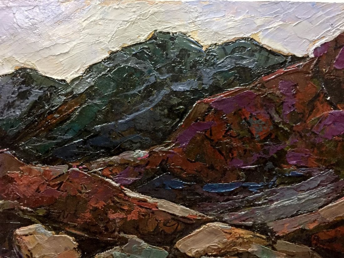 Oil painting Mountain Constantinople Adolf Markovich - 8