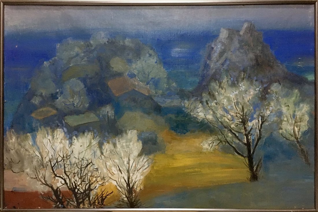 Oil painting View from the Bolgatur hill Rudakov M. Z.: Title: Oil painting View from the Bolgatur hill Rudakov M. Z. Description: NoVern 434 *** ABOUT THIS PAINTING *** * TITLE: "View from the Bolgatur hill" * ARTISTS: Rudakov M. Z. * SIZE: 60x90 cm/'23.6