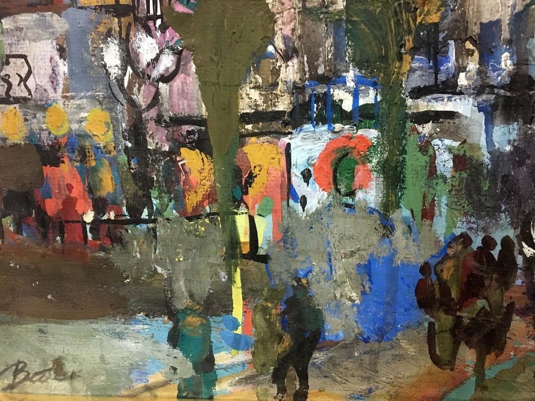 Oil painting City in abstraction Zebek Vladimir Evgenievich - 7