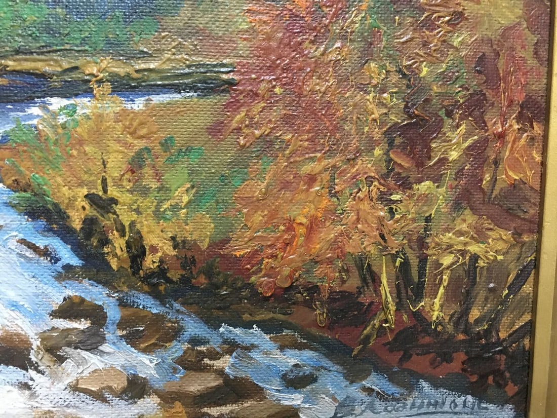 Oil painting Mountain landscape - 5