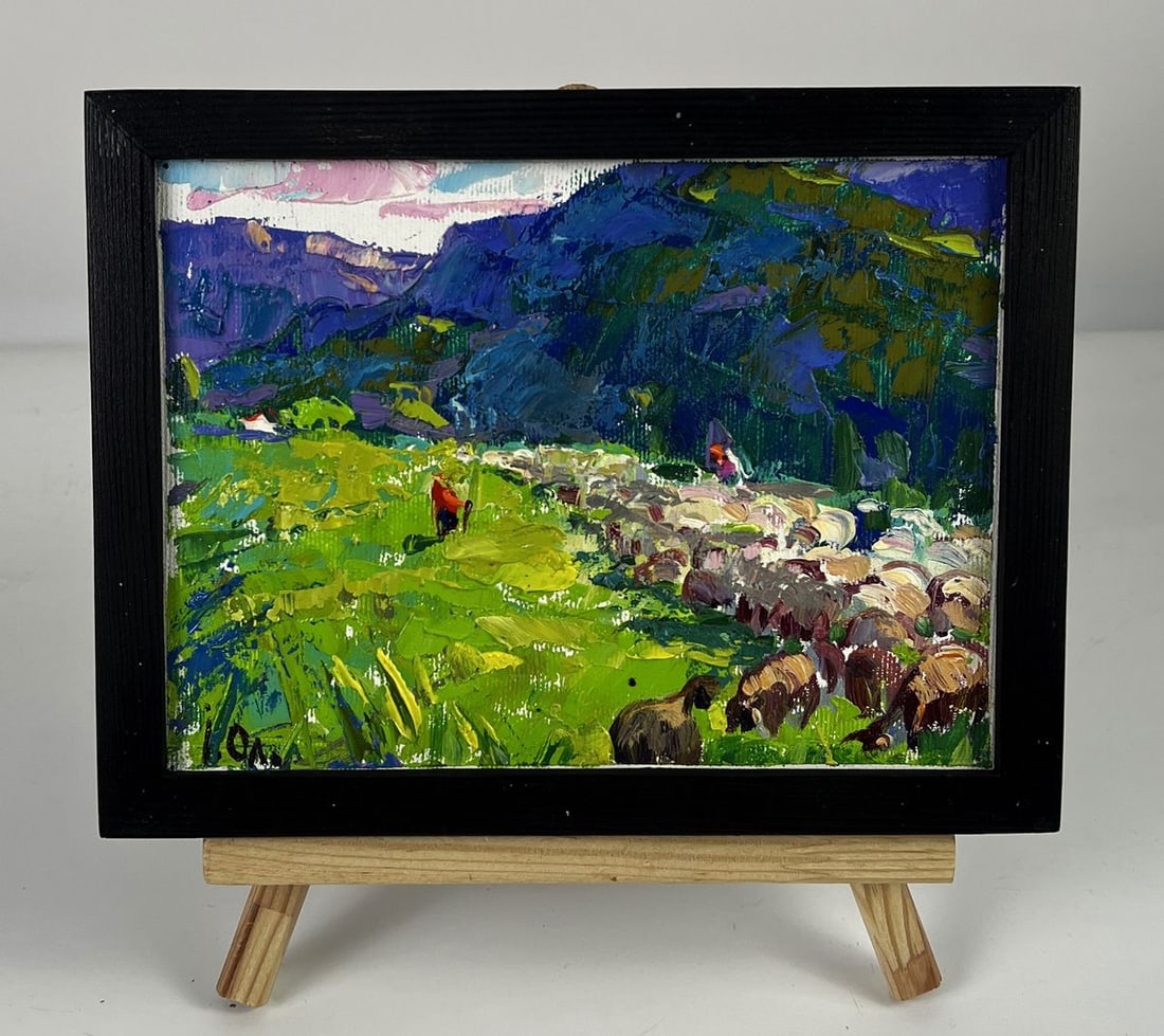 Oil painting Meadows Before the Mountains Oleksiy Ivanyuk (1 of 11)