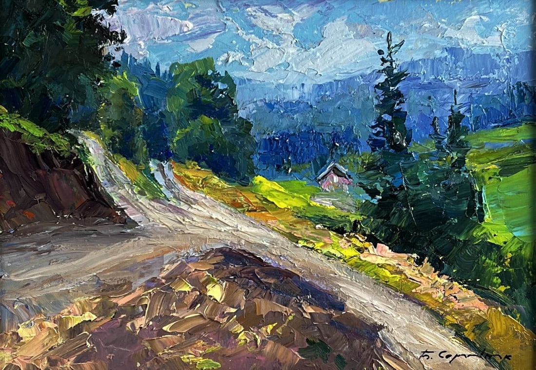 Oil painting Fresh mountain air Boris Serdyuk - 3