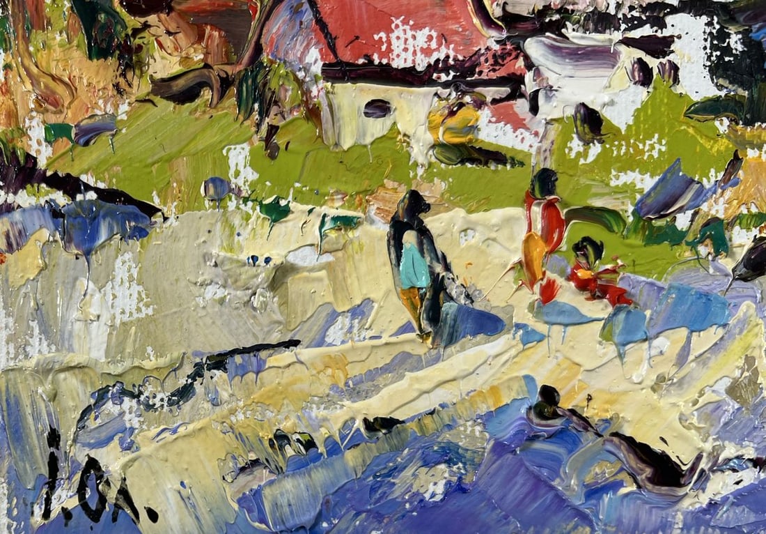 Oil painting Silence in the mountains Alex Kalenyuk - 6