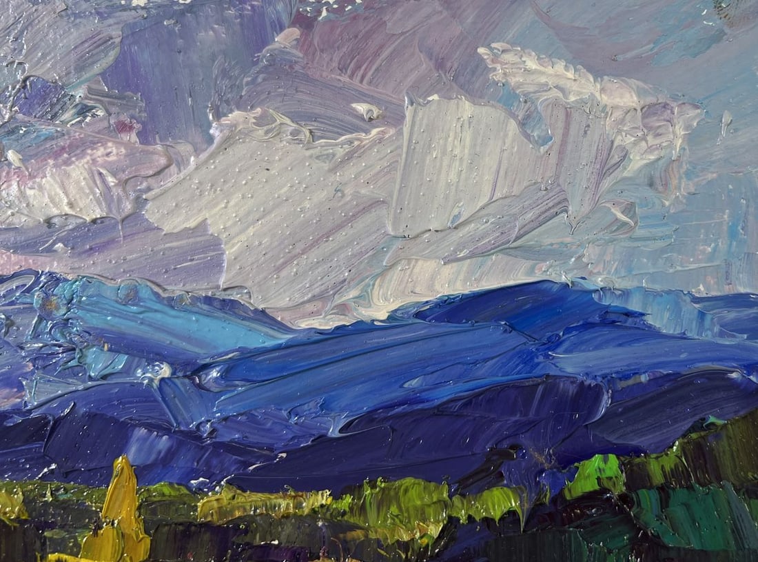 Oil painting Haystack in the mountains Boris Serdyuk - 4