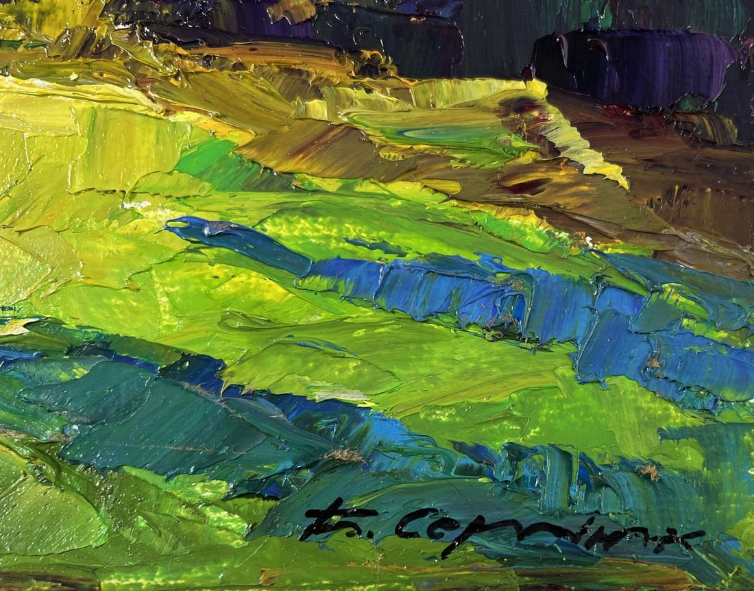 Oil painting Haystack in the mountains Boris Serdyuk - 5