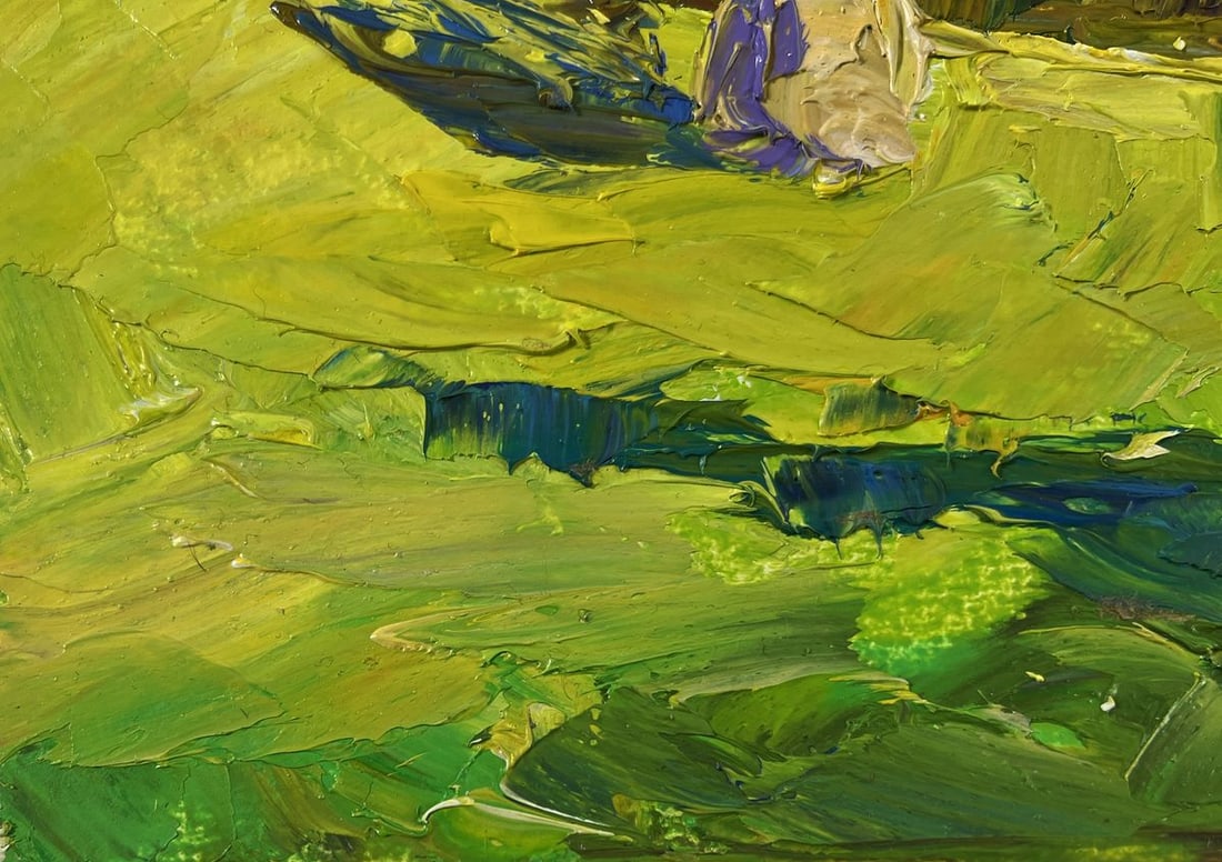 Oil painting Haystack in the mountains Boris Serdyuk - 6