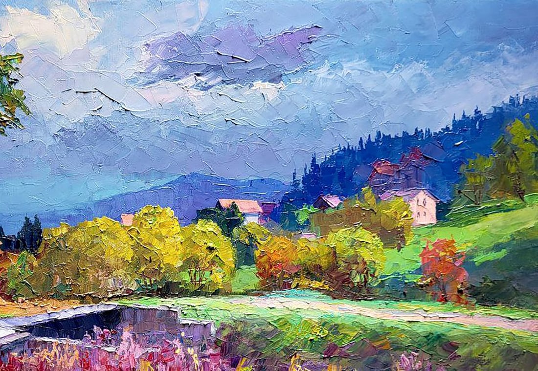 Oil painting After rain Boris Serdyuk - 5