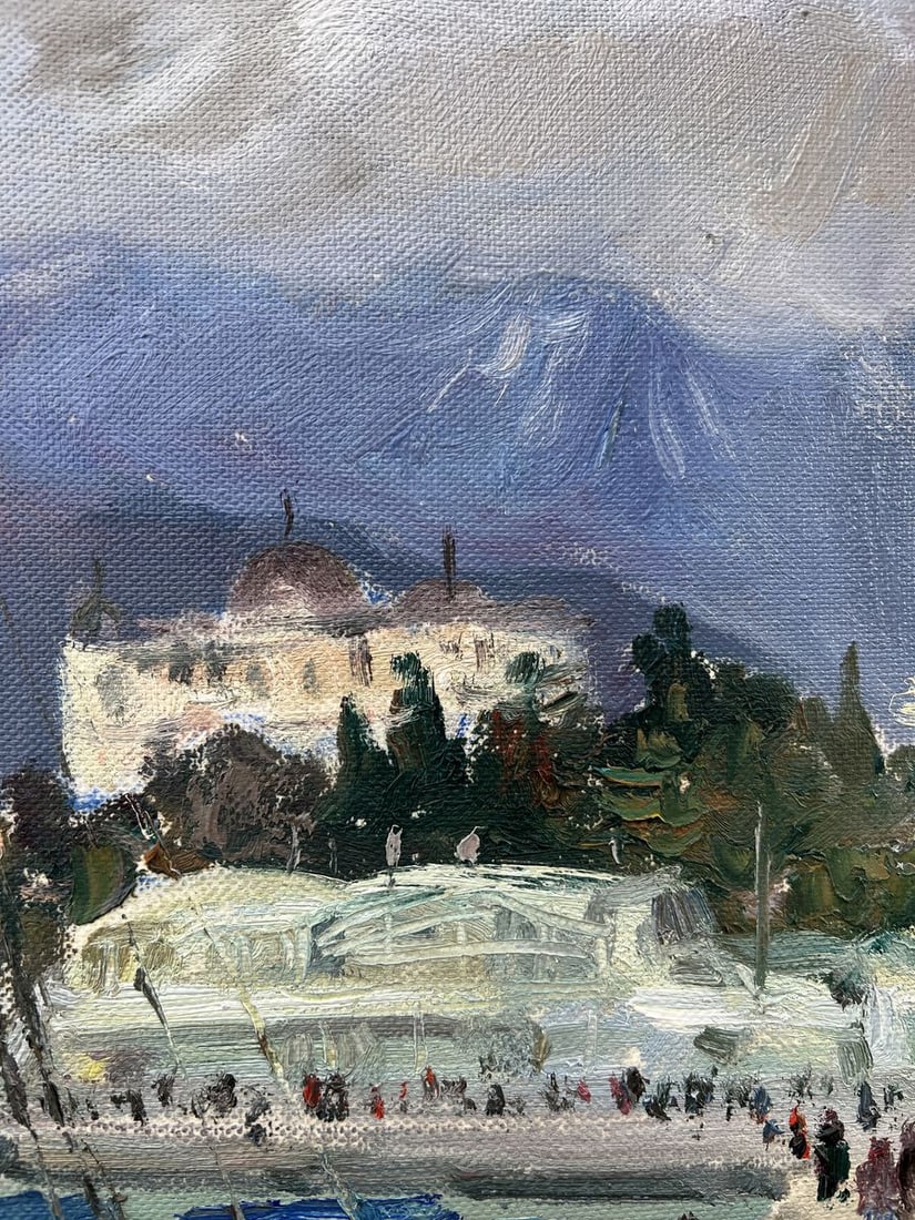 Oil painting City port V. Mishurovsky - 8