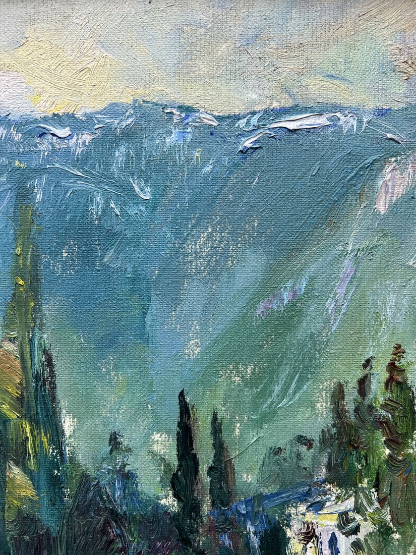 Oil painting City streets V. Mishurovsky - 5
