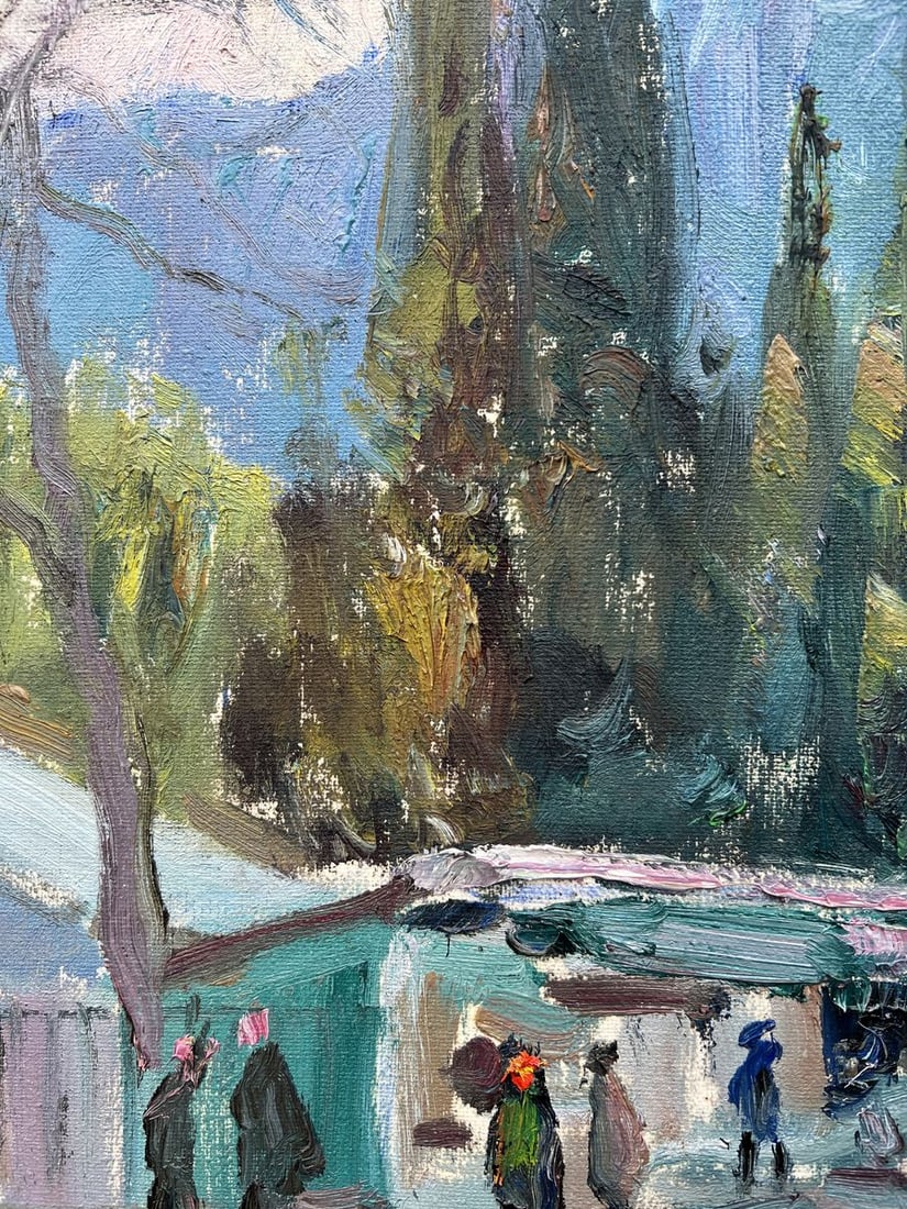 Oil painting City streets V. Mishurovsky - 9