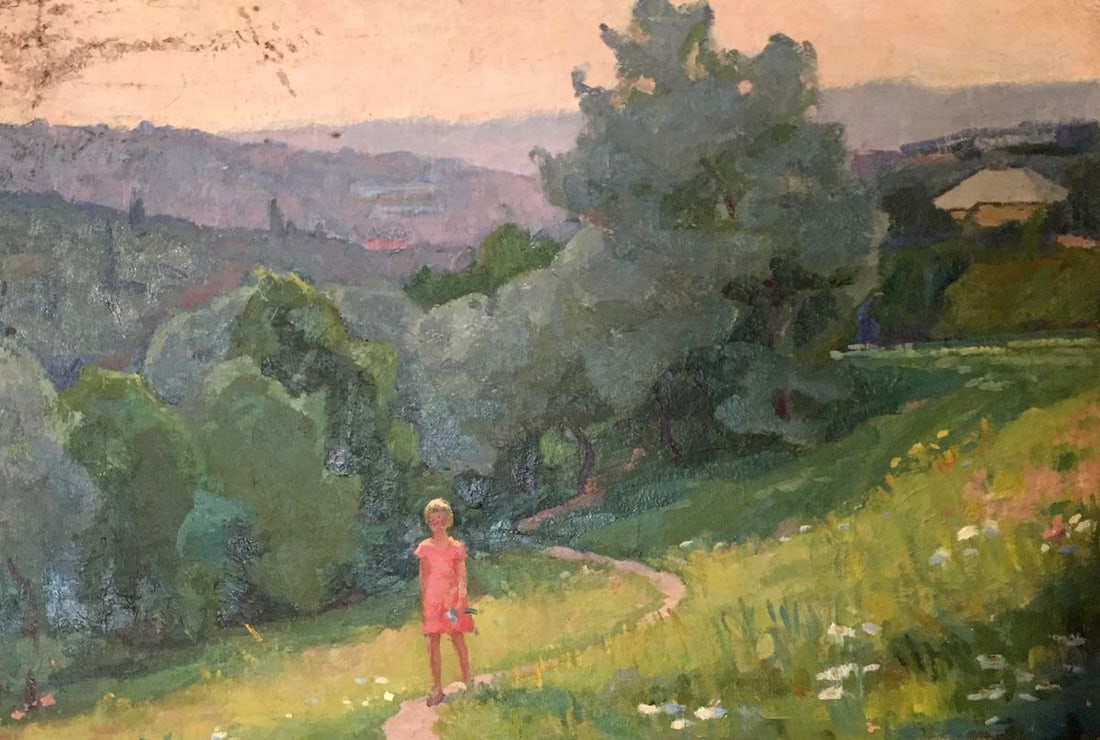 Oil painting Walk through the forest Khrustalenko Nikolay Aleksandrovich: Title: Oil painting Walk through the forest Khrustalenko Nikolay Aleksandrovich Description: NoGS 50 *** ABOUT THIS PAINTING *** * TITLE: "Walk through the forest" * ARTISTS: Khrustalenko Nikolay