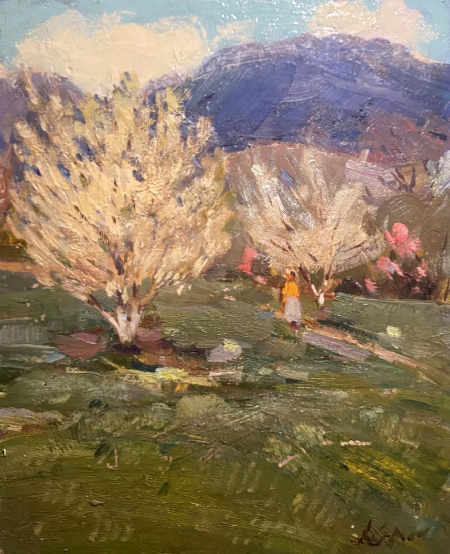 Oil painting Spring in Yalta Arkady Strelov: Title: Oil painting Spring in Yalta Arkady Strelov Description: NoGS 391*** ABOUT THIS PAINTING **** TITLE: "Spring in Yalta"* ARTISTS: Arkady Strelov* SIZE: 50x40 cm/'19.68x15.74 inches'* MEDIUM: