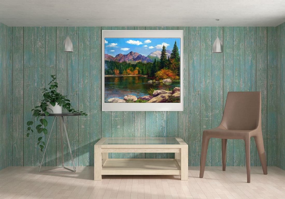 Oil painting Mountain Lake Anatoly Borisovich Tarabanov - 2