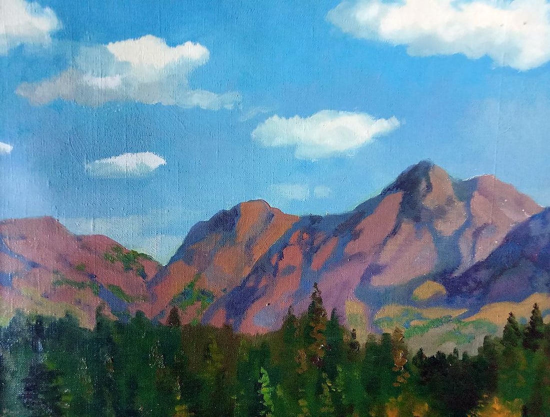 Oil painting Mountain Lake Anatoly Borisovich Tarabanov - 7