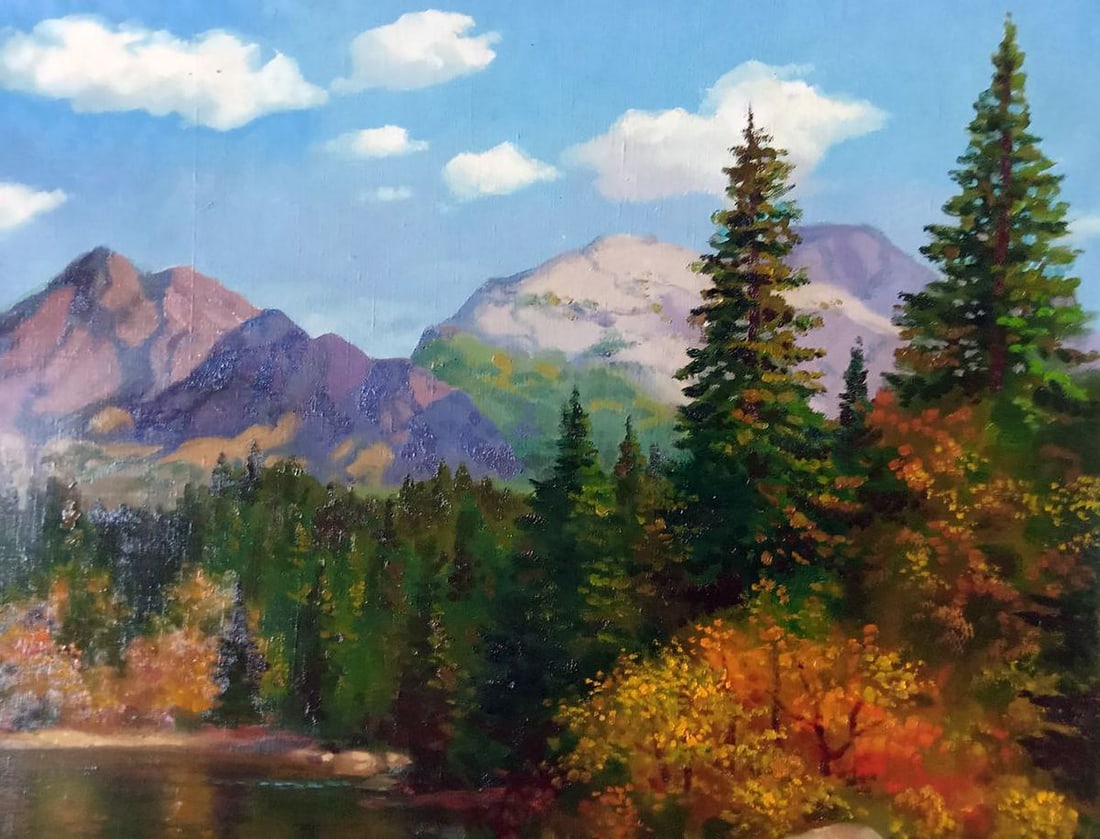Oil painting Mountain Lake Anatoly Borisovich Tarabanov - 8
