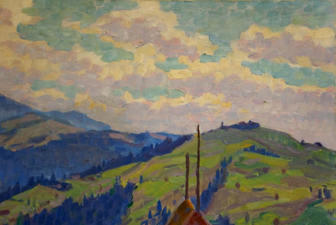 Oil painting Mountain landscape Gutorov Ivan Fedorovich - 4
