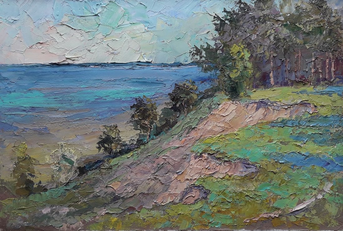 Oil painting Mountain Serdyuk Boris Petrovich: Title: Oil painting Mountain Serdyuk Boris Petrovich Description: NoSERB 150 * TITLE: "Mountain" * ARTISTS: Serdyuk Boris Petrovich * SIZE: 60x40 cm/'23,62x15.74 inches' * MEDIUM: oil, canvas * HAND