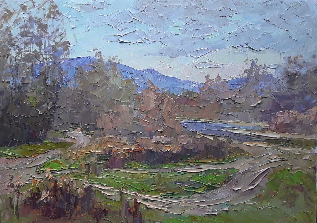 Oil painting Morning Serdyuk Boris Petrovich: Title: Oil painting Morning Serdyuk Boris Petrovich Description: NoSERB 440 *** ABOUT THIS PAINTING *** * TITLE: "Morning" * ARTISTS: Serdyuk Boris Petrovich * SIZE: 50x70 cm/'19.68x27.55 inches' *