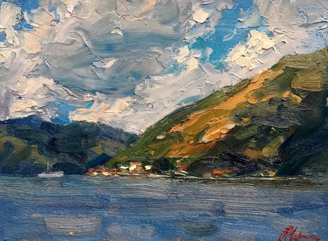 Oil painting Calm in the flood Alexander Nikolaevich Cherednichenko: Title: Oil painting Calm in the flood Alexander Nikolaevich Cherednichenko Description: NoAAA2508 *** ABOUT THIS PAINTING *** * TITLE: "Calm in the flood" * ARTISTS: Alexander Nikolaevich