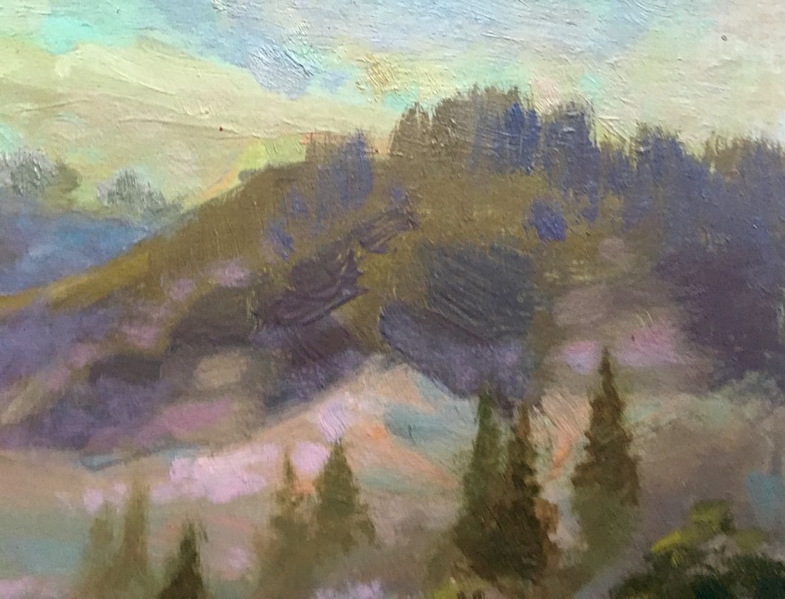 Oil painting Fog in the mountains Batrakov Vladimir Grigorievich - 6