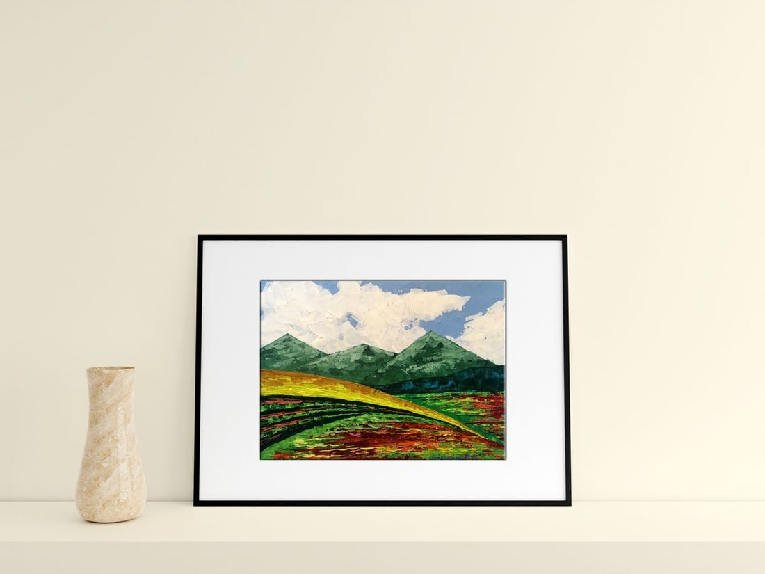 Oil painting Summer in the mountains Zadorozhnya V. V. - 2