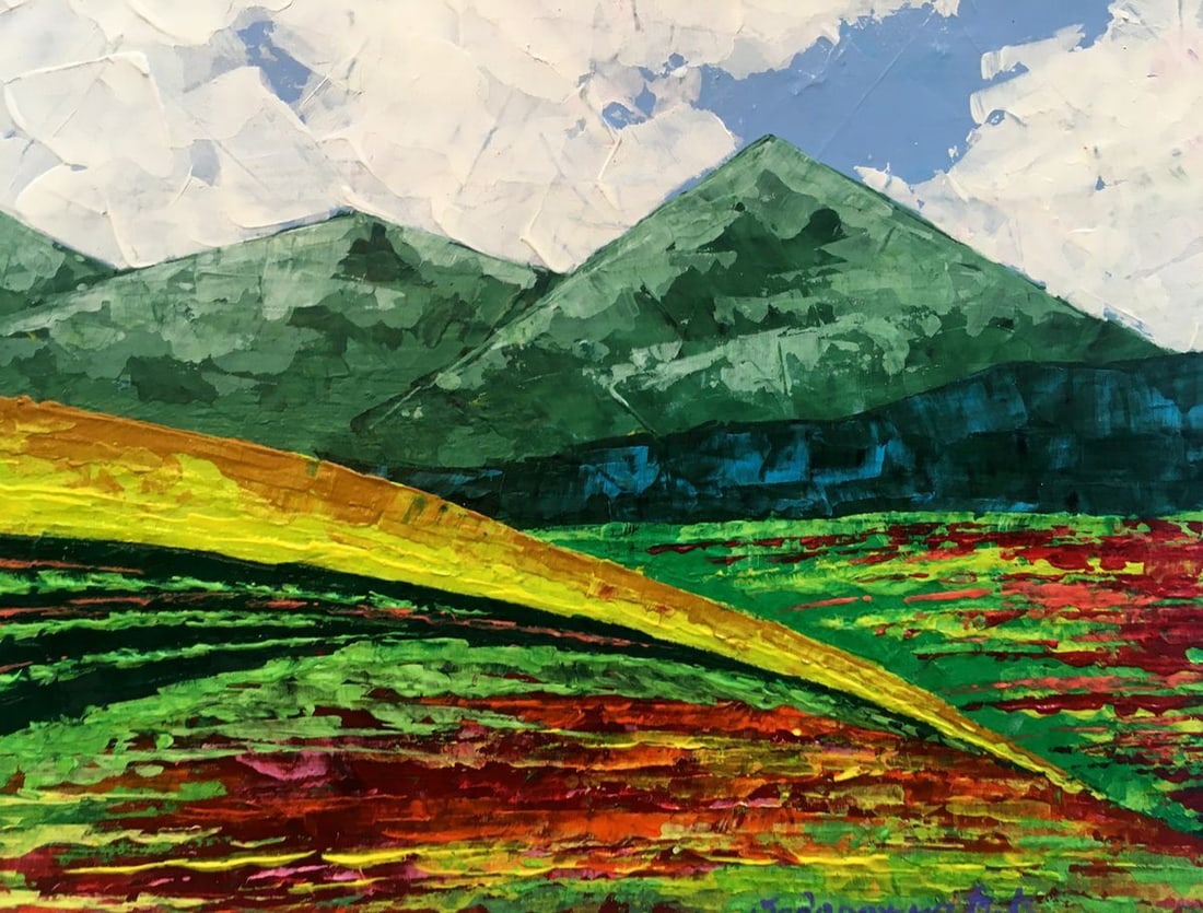 Oil painting Summer in the mountains Zadorozhnya V. V. - 4
