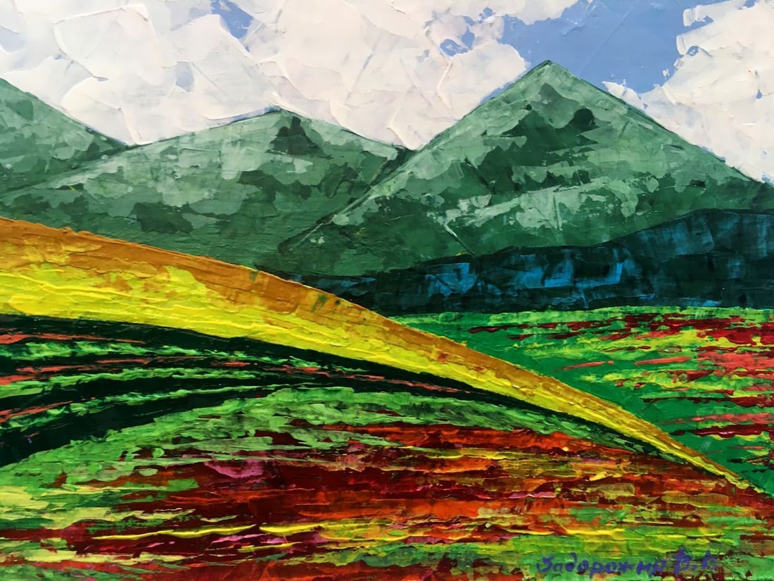 Oil painting Summer in the mountains Zadorozhnya V. V. - 6