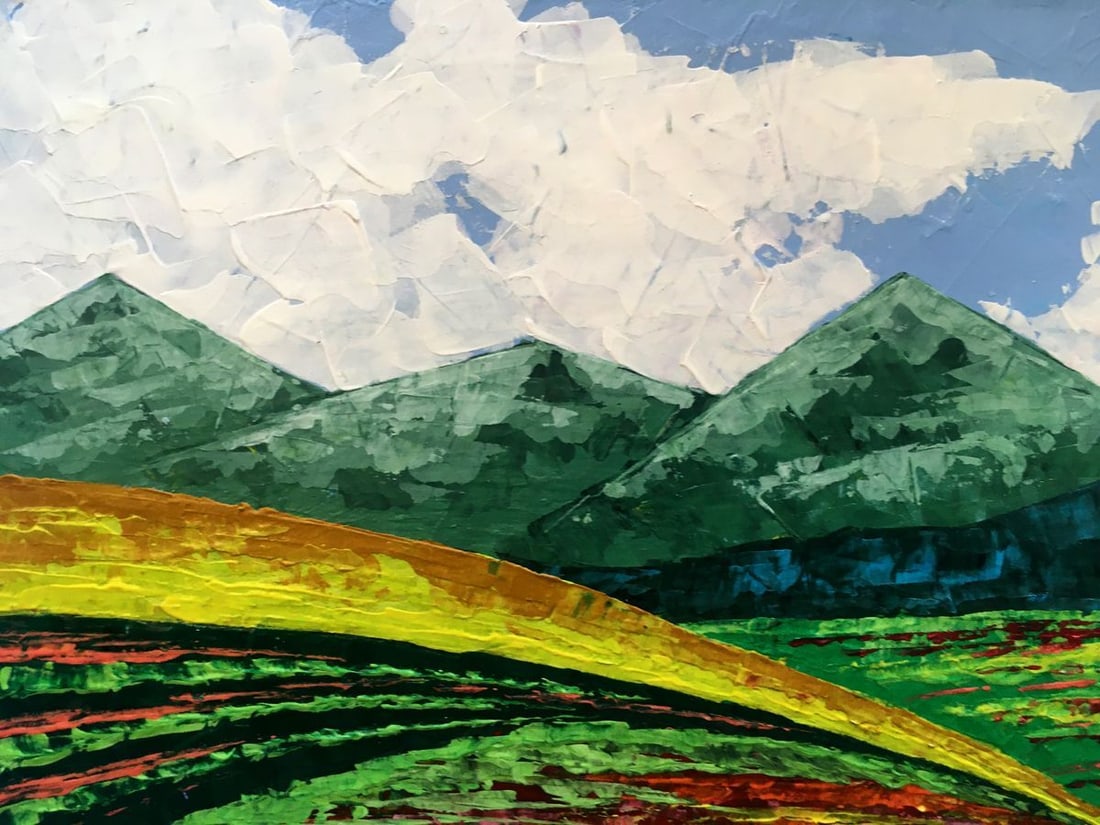 Oil painting Summer in the mountains Zadorozhnya V. V. - 7