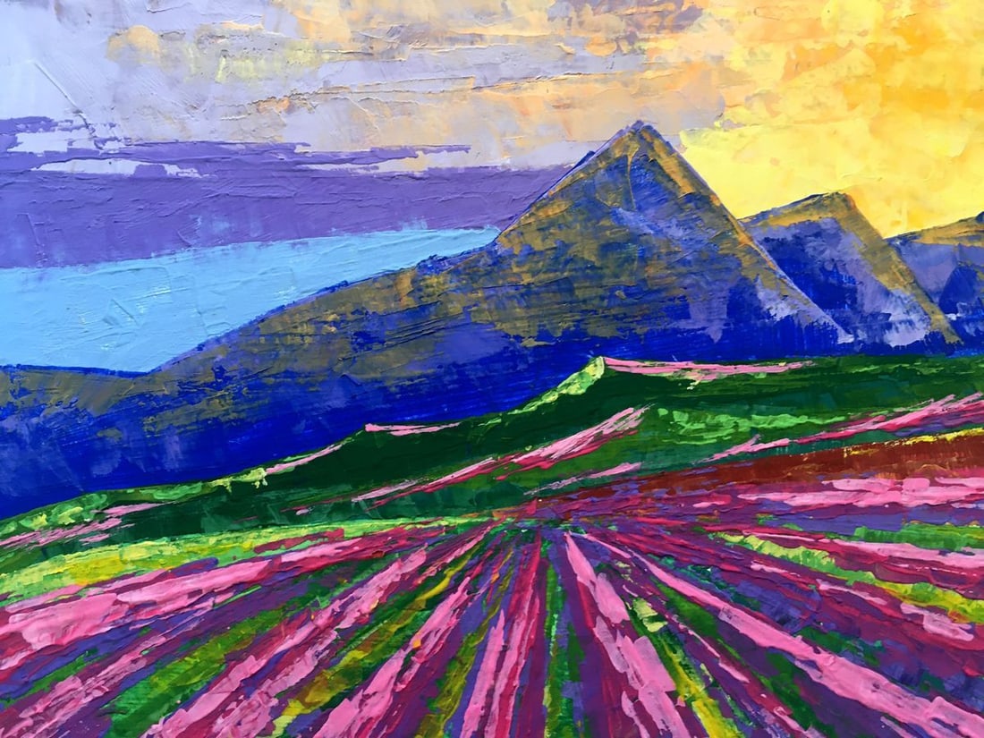 Oil painting Sunrise on the mountains Zadorozhnya V. V. - 10