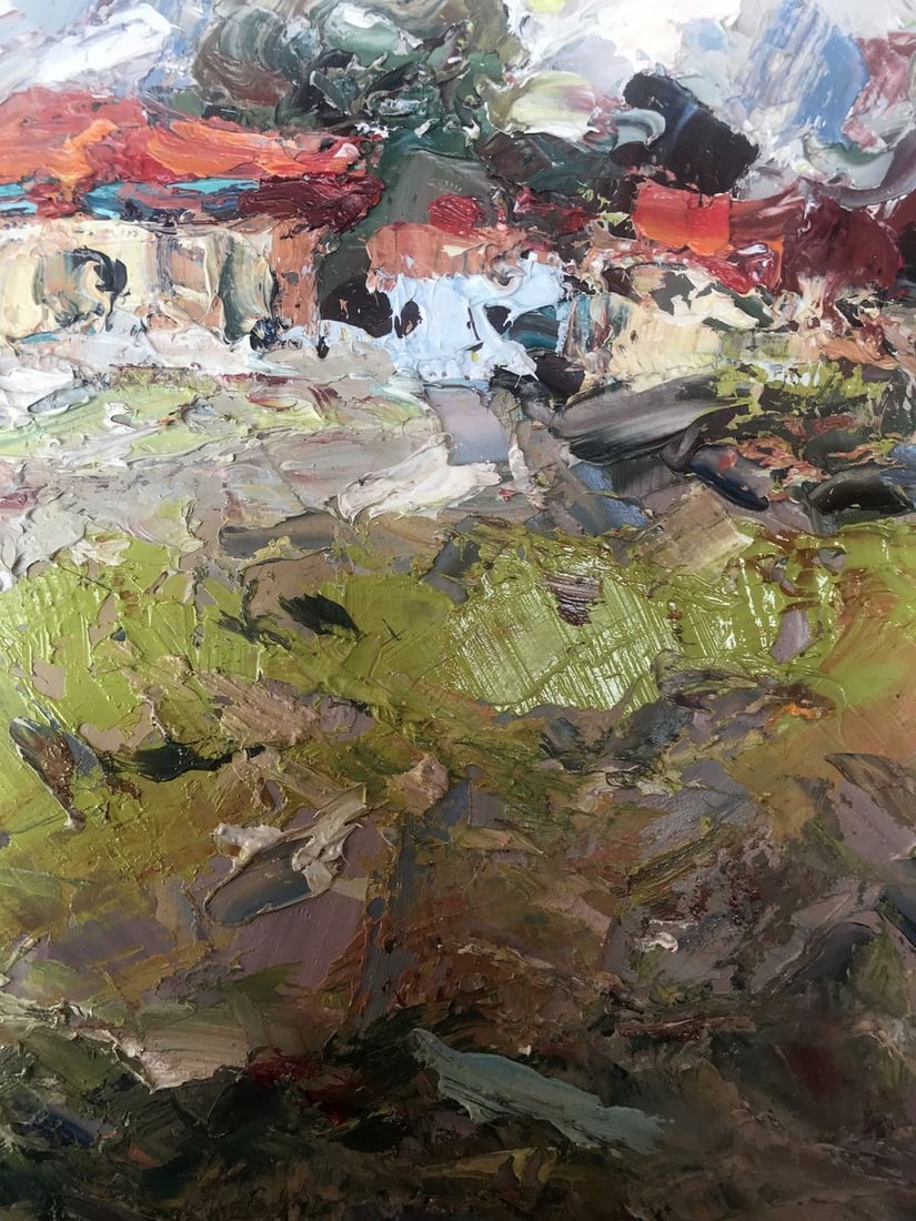 Oil painting A village in the mountains Alexander Nikolaevich Cherednichenko - 10