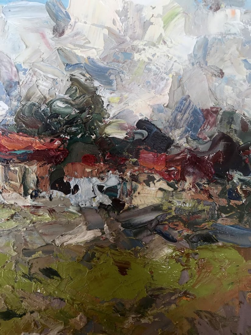 Oil painting A village in the mountains Alexander Nikolaevich Cherednichenko - 9