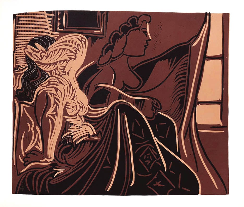 Picasso 21 Deux Femmes Pres de la Fenetre: Title: Picasso 21 Deux Femmes Pres de la Fenetre Description: Artist: Pablo Picasso. Country: Spain. Title:? Deux Femmes Pres de la Fenetre. Medium: Multichrome - 21. Marks: Not signed, not numbered.