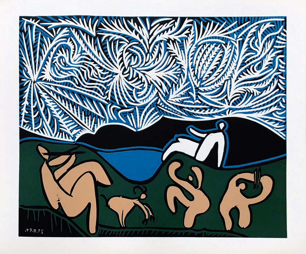 Picasso 28 Bacchanale dated 27-11-59: Title: Picasso 28 Bacchanale dated 27-11-59 Description: Artist: Pablo Picasso. Country: Spain. Title: Bacchanale dated 27-11-59. Medium: Multichrome - 28. Marks: Not signed, not numbered. Paper size 