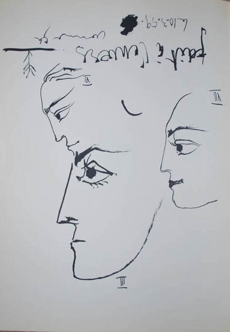 Picasso Toros Y Toreros No. 3-6-7 dated 10/3/59: Title: Picasso Toros Y Toreros No. 3-6-7 dated 10/3/59 Description: Artist: Pablo Picasso. Country: Spain. Title: Toros y Toreros No. 3-6-7 dated 10/3/59. Medium: Bichromie. Marks: Not signed not numb