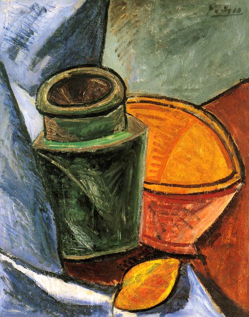 Picasso Cruche au bol de citron Giclee Numbered Edition: Title: Picasso Cruche au bol de citron Giclee Numbered Edition Description: Artist: Pablo Picasso. Title: Cruche au bol de citron Medium: Giclee. Marks: L.E numbered. Paper size: watercolor paper 19