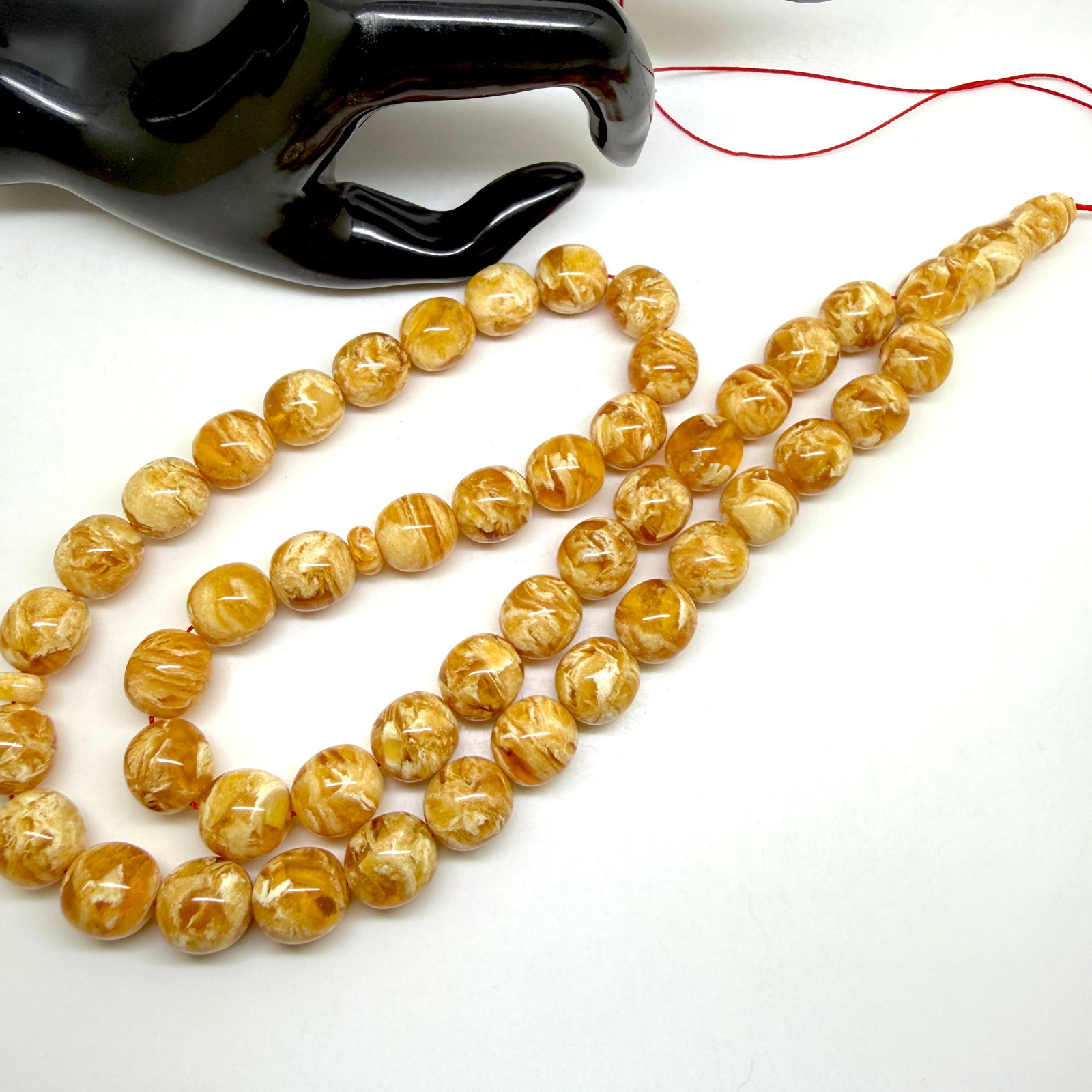 Amazing Amber Tesbih made from Round Amber beads - 10