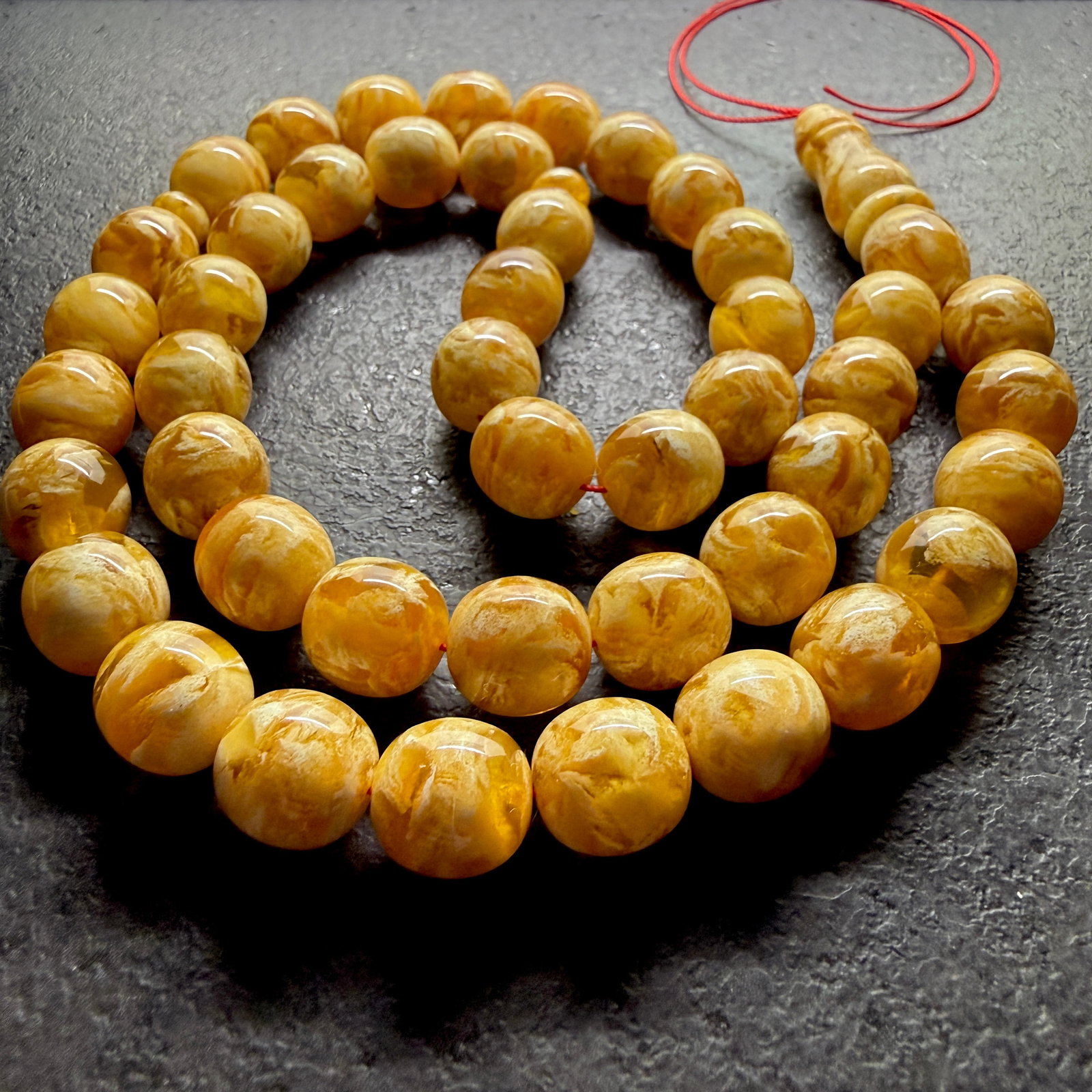 Amazing Amber Tesbih made from Round Amber beads - 2
