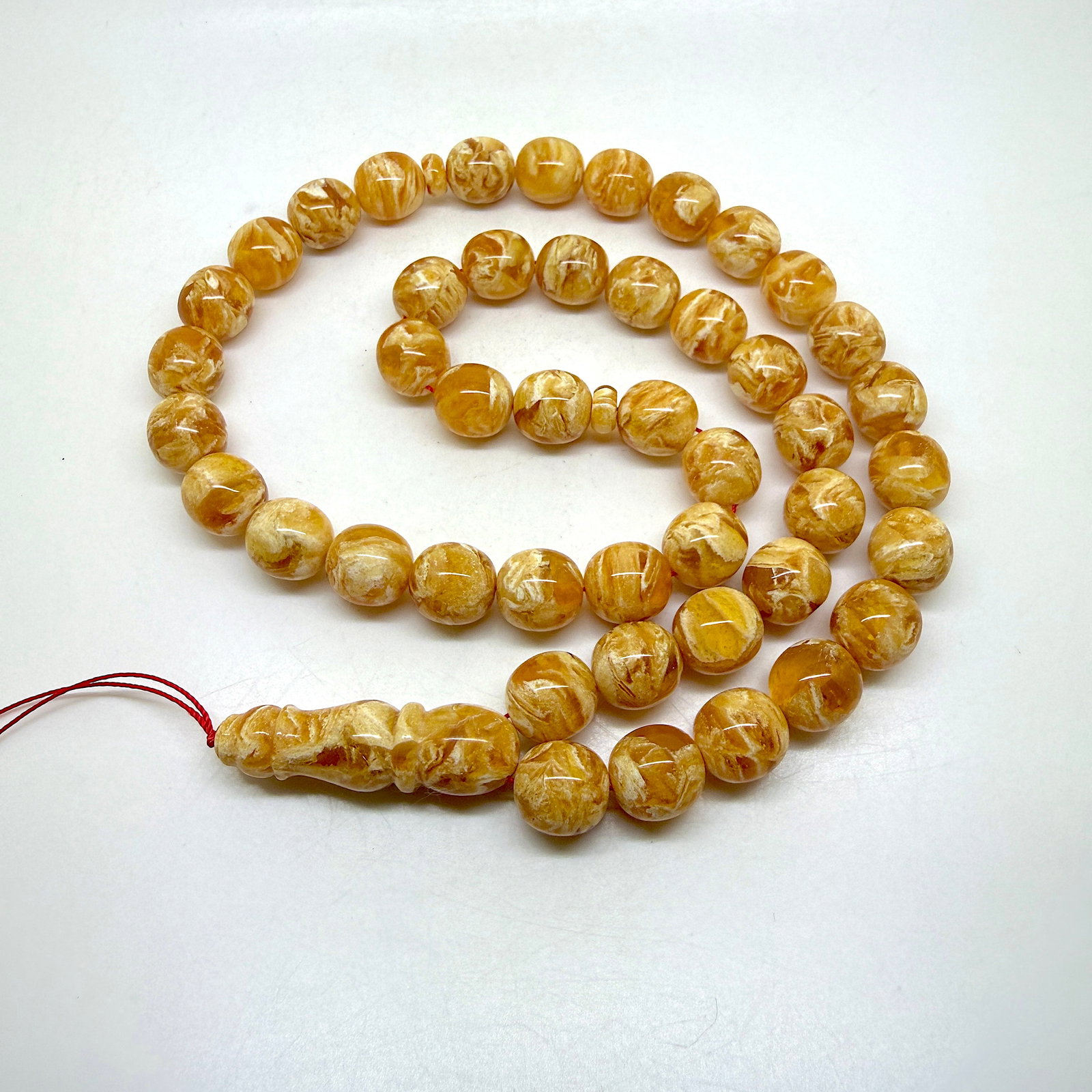 Amazing Amber Tesbih made from Round Amber beads - 4