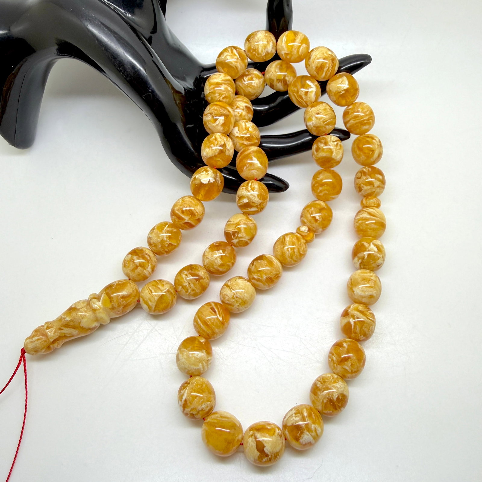 Amazing Amber Tesbih made from Round Amber beads - 6
