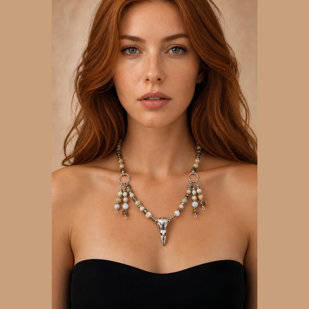 Desert Oracle Raven Necklace - 3