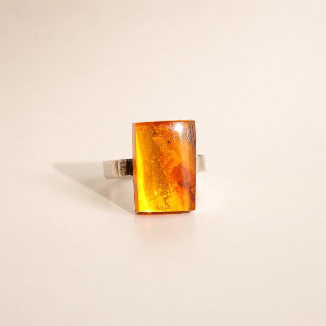 Baltic Amber Ring in Sterling Silver- by Mariusz Gliwi?ski - 3