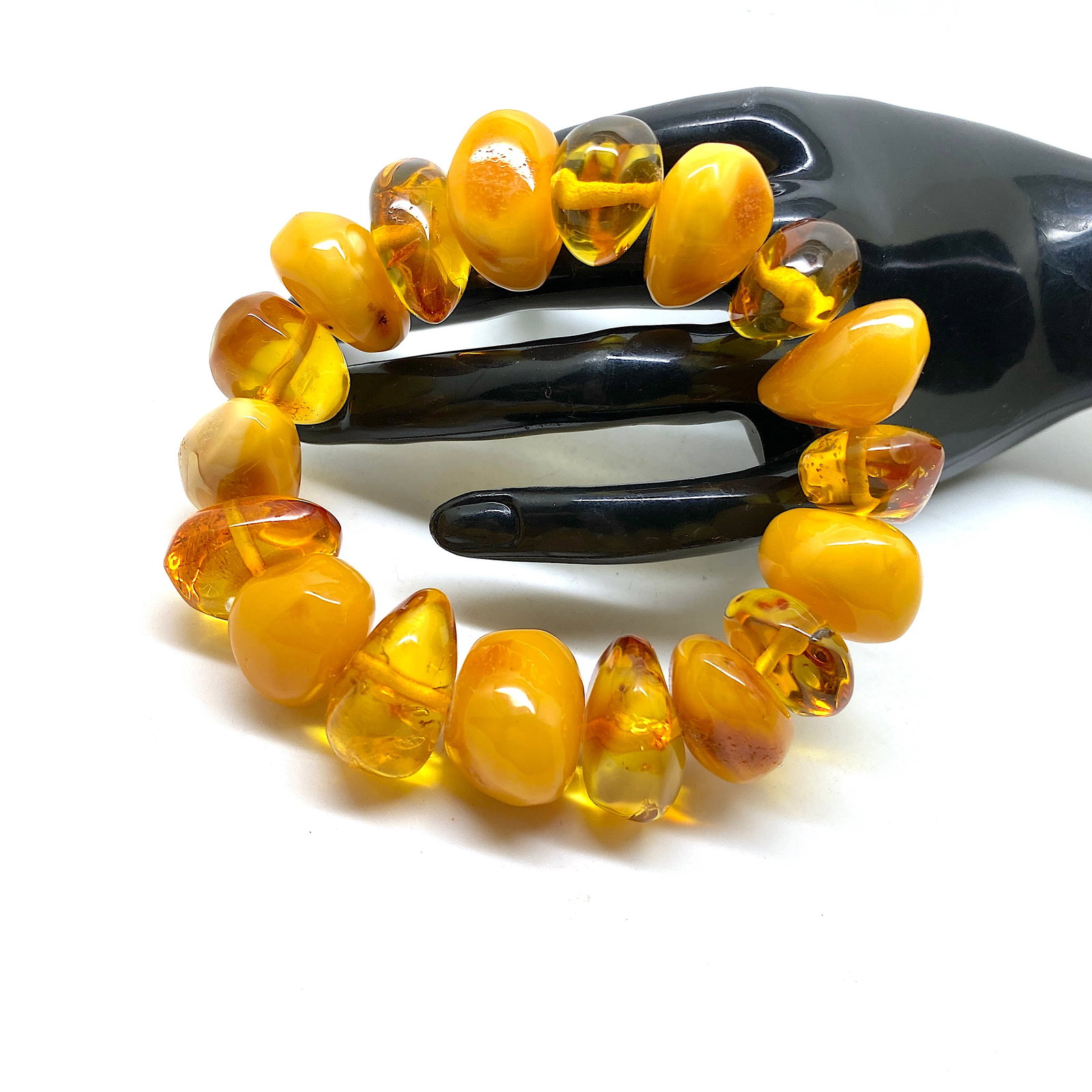 Impressive Vintage Amber Bracelet - 3