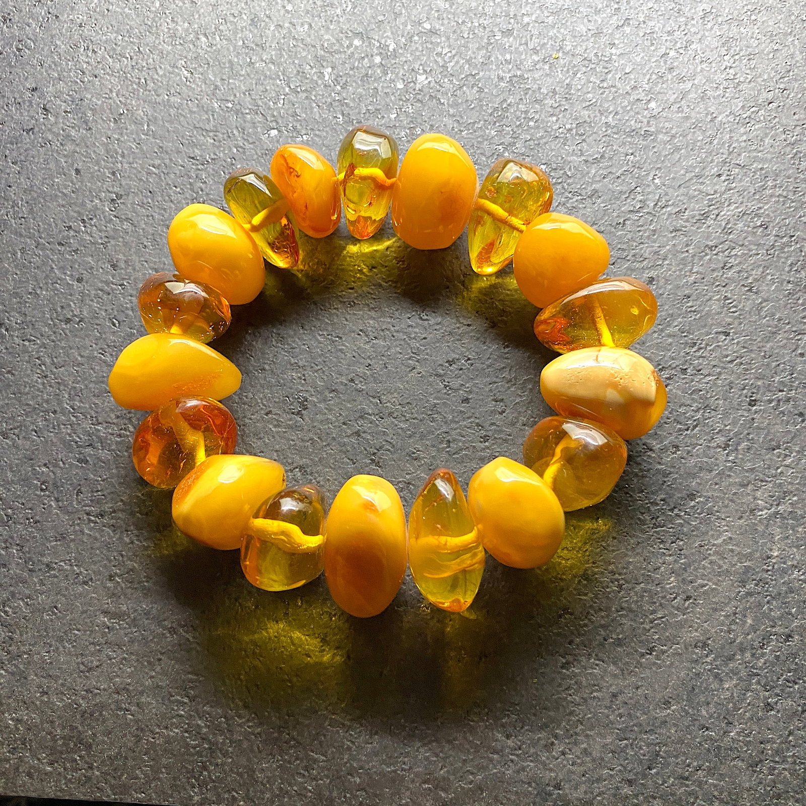 Impressive Vintage Amber Bracelet - 5