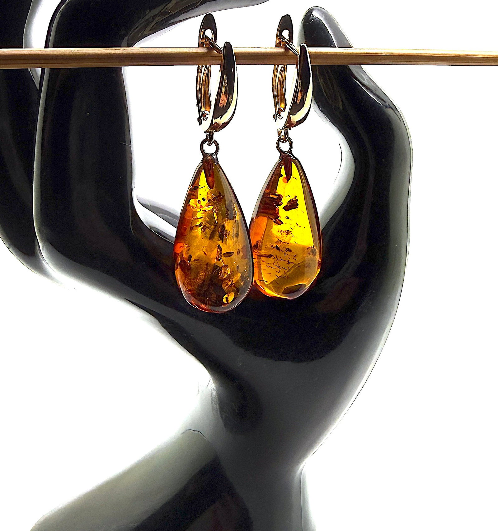 Splendid Amber Earrings - 3