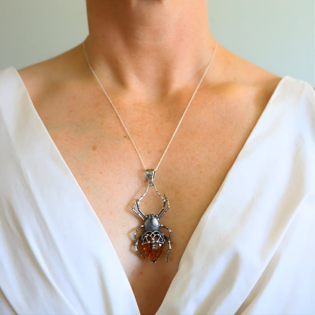 Gothic Spider Pendant - 2