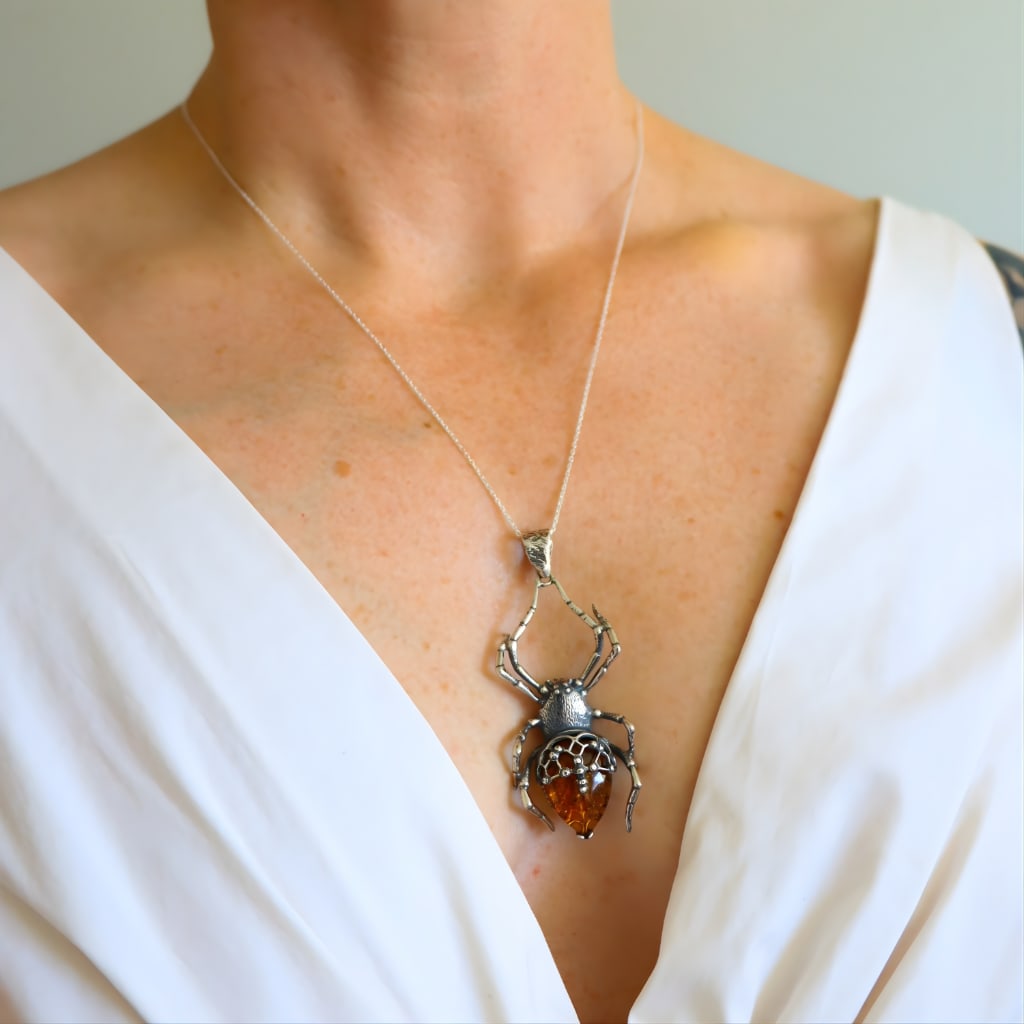 Gothic Spider Pendant - 7