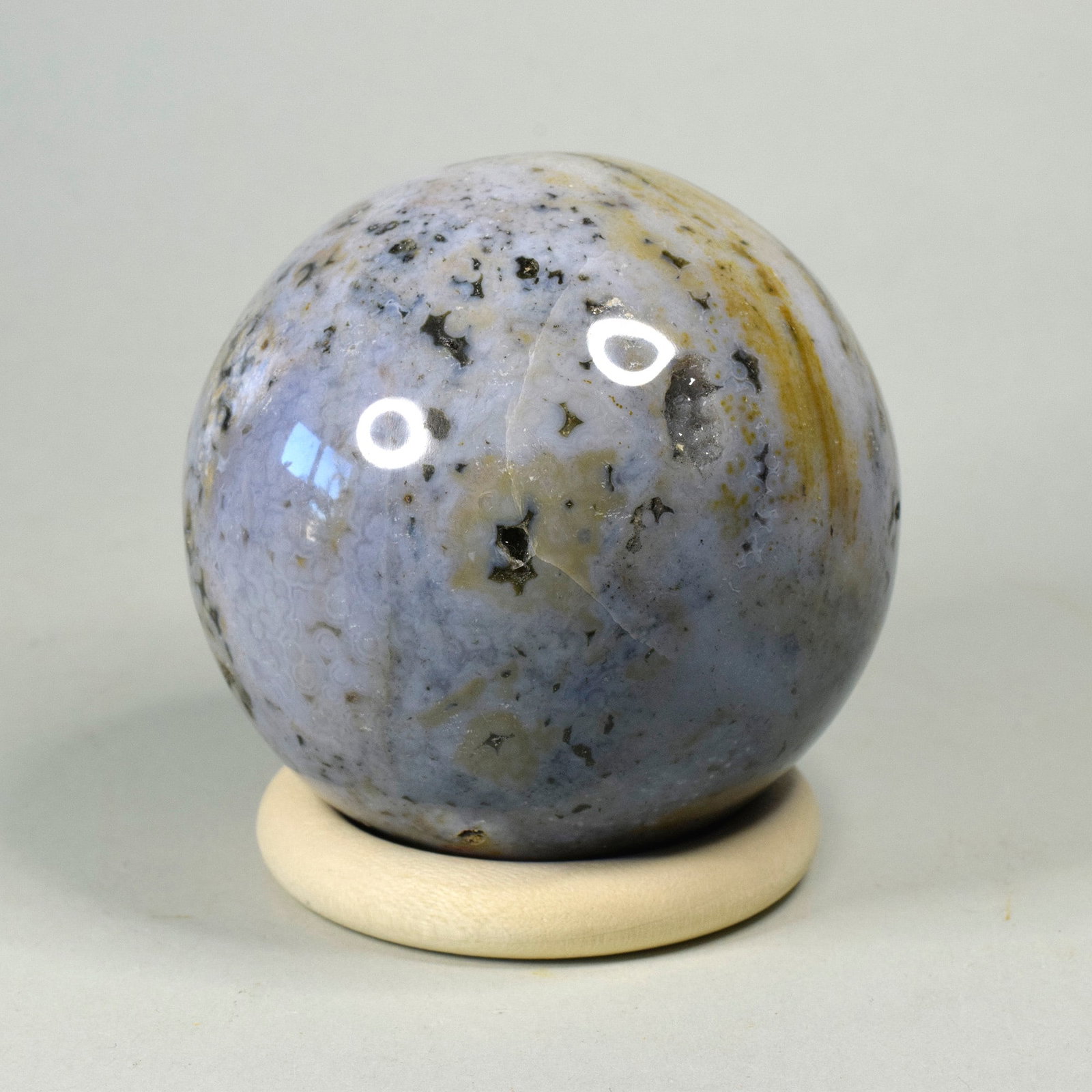 6.9 cm Polished Ocean Jasper sphere (1 of 4)